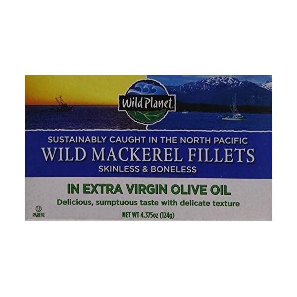 Wild Foods MACKEREL, EVOO, FILLETS, S/ 00276327 Zoro